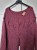 Bordowy sweter / kardigan hand made vintage chic