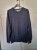 Granatowy sweter Bison bawełna i wełna r. XXL