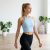 Top sportowy halter baby blue fitness joga pilates siłownia nowy S 36 I.Code