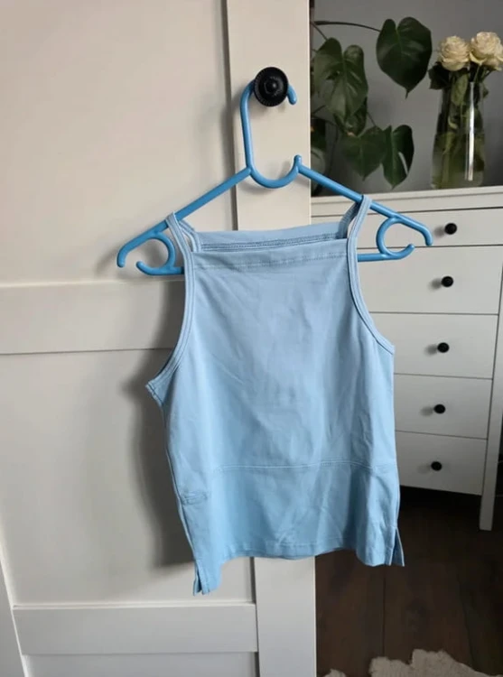 Top sportowy halter baby blue fitness joga pilates siłownia nowy S 36 I.Code