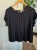 Czarna bluzka damska wiskoza falbanka zwiewna muślinowa ICHI L 40