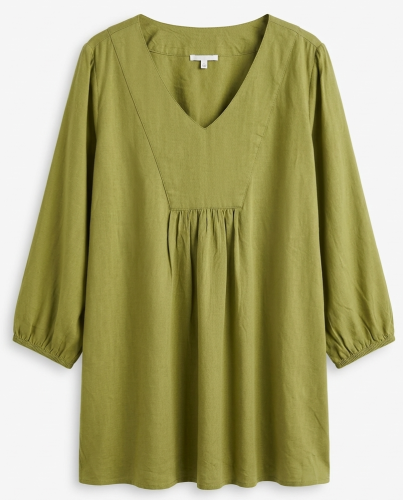 Zielona bluzka  Léonie 100% wiskoza XL 42 luźna lekka przewiewna