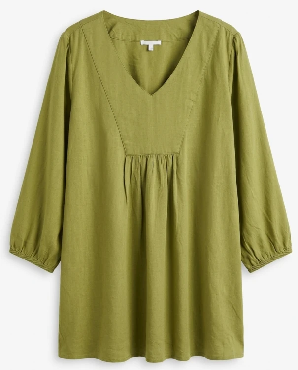 Zielona bluzka  Léonie 100% wiskoza XL 42 luźna lekka przewiewna