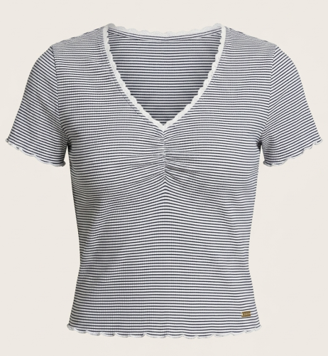 Bluzka damska Holly & Whyte L 40 czarno-białe paski klasyczna