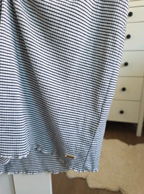 Bluzka damska Holly & Whyte L 40 czarno-białe paski klasyczna