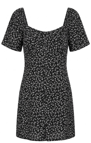 Kombinezon damski Zuiki L 40 czarny w kwiatki nowy z metką lekki, wiona/lato