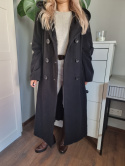 Coat, wool, cashmere with hood