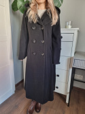 Coat, wool, cashmere with hood