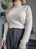 Creamy thin turtleneck, viscose