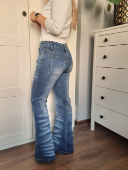 JUST WOMAN JEANS, dzwony, r. 40