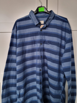 Men's cotton striped shirt size XL