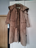 Beige coat made of 100% natural leather from Africa