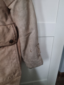 Beige coat made of 100% natural leather from Africa