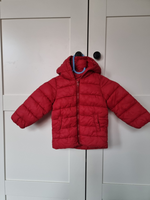 Red hooded jacket, 74 cm, Benetton Baby