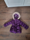 Purple jacket – coat with a hood for a girl, 9–12 months.