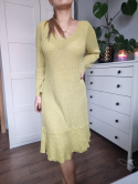 Light green cannabis crochet dress