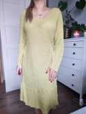 Light green cannabis crochet dress