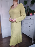 Light green cannabis crochet dress