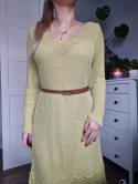 Light green cannabis crochet dress