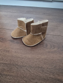 Baby shoes, sheepskin coat