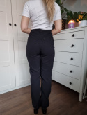 Black trousers, with viscose, BONPRIX Collection, r. 40