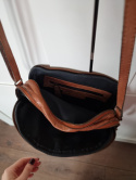 Two-compartment handbag, natural leather, RE:DESIGNET BY DIXIE