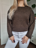 Brown sweater, merino wool, VIA APPIA, r. 42