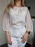 Waisted blouse, viscose, FRANSA, r.S