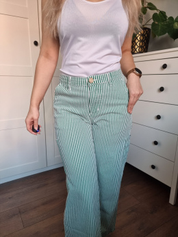 Green Striped Pants for a Girl, 14 Years / 164 cm, Sofie Schnoor