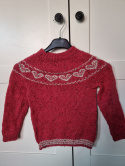 Sweter HANDMADE, serduszka