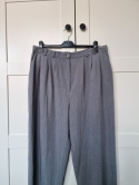 Grey melange elegant trousers, size 46/48