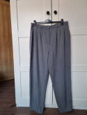 Grey melange elegant trousers, size 46/48