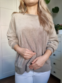 Velour olive sweatshirt