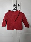 Red handmade children's sweater, 4–5 years