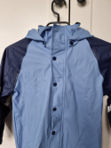 Blue waterproof jacket for 116 cm