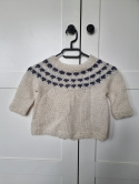 Children's sweater in Scandinavian style, handmade from wool.