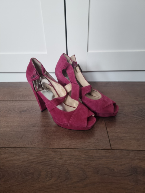 Block-heeled sandals Michael Kors, magenta, size 38