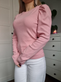 Pink blouse with puffed sleeves