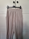 Beige aladdin trousers with cupro