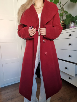 Red coat with wool