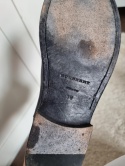 Czarne ocieplane niskie botki Burberry skóra naturalna, futerko r 38
