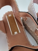 Czarno beżowe espadryle, lekkie, boho, rozmiar 39